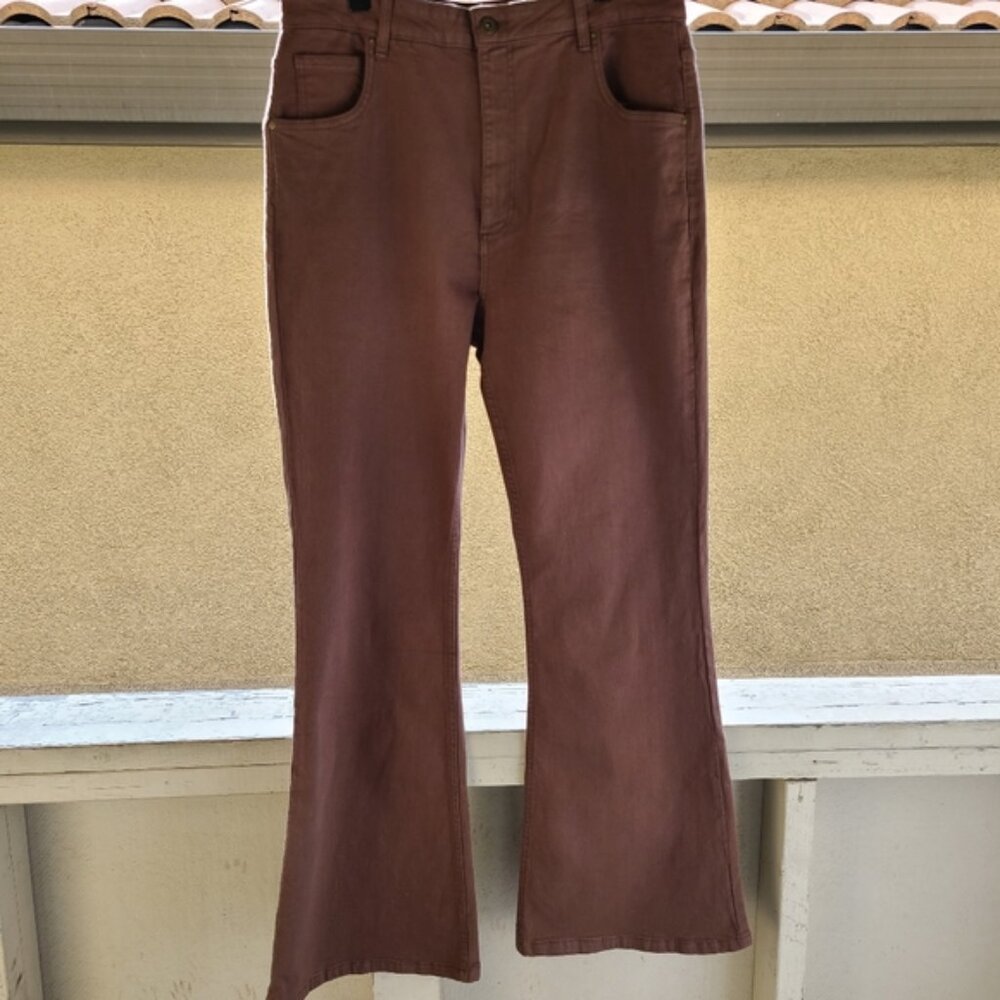 Cotton On - Brown Jean Flare Leg Size 12